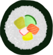 ilustração de um sushi